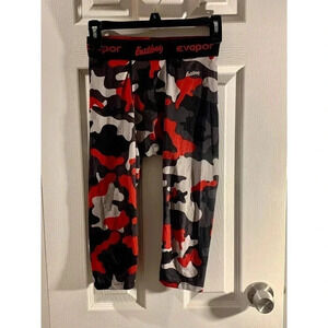 Eastbay Evapor Red Camo Compression Pants Mens Size S